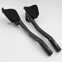 Bike Handlebars Components est Road Bike Time Trial Triathlon 3k Full Carbon Fibre Bicycle Extended Tt Style Rest Handlebar Auxiliary Rest Bar Free Ship 230904