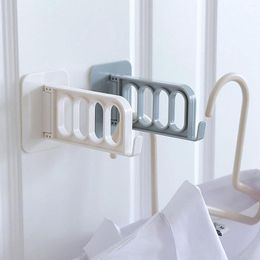 Hangers Folding Wall Hanger Hook For Bedroom Kitchen Room Clothes Self-adhesive Mounted Hooks Hanging Rack Storage Keys Holder