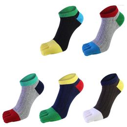 Men's Socks 5Pairs/lot Five Fingers Comfortable Cotton Toe Men Five-finger Male Short Ankle