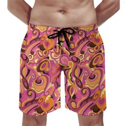 Men's Shorts Dream Board Summer Liquid Print Surfing Beach Short Pants Quick Drying Funny Graphic Oversize Trunks