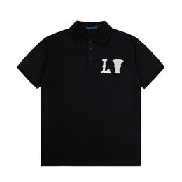2023 New T-shirt Full Print Log Short Sleeve Unisex Cotton Short Sleeve POLO Shirt 1x8