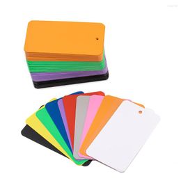 Jewelry Pouches 50Pc/Lot Blank Matte PVC Tags Plastics Waterproofing Hang Tag Garment For DIY Packaging Small Businesses Accessories