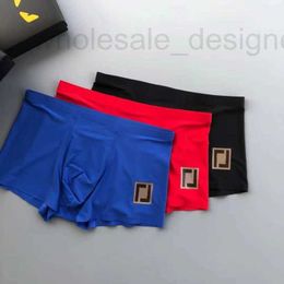 Underpants Designer Mens Underwear Ice Silk Four Cornered Pants Thin Flat Corner Trendy Simple Moisture wicking Boxer Breathable Bacteriostatic Comfortable