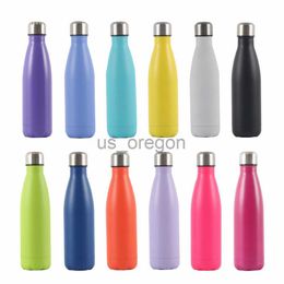 Thermoses 500ml Double Wall Stainles Steel Water Bottle Thermos Bottle Keep Hot and Cold Insulated Vacuum Flask for Sport x0904