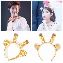 Hair Clips IU LUNHAN Same Style Of Giraffe Headband Antlers Cute Multi Function Wearing Method Fashion Furry