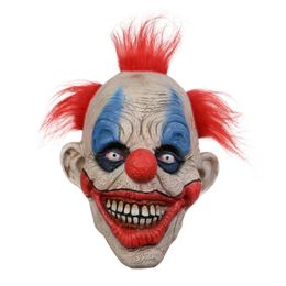 Party Masks Horrible Realistic Scary Clown Mask for Halloween Festival Party Face Mask X3UC 230904