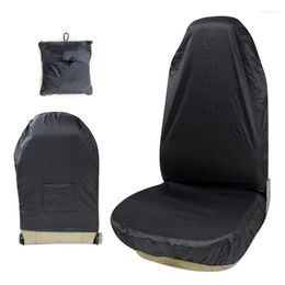 Car Seat Covers Black Waterproof Front Seats Only Protector Ultra-light Scratch Proof Durable