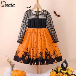 Girls Dresses Ceeniu 712Y Teen Children Halloween For Transparent Princess Party Dress Evening Kids Costume 230901