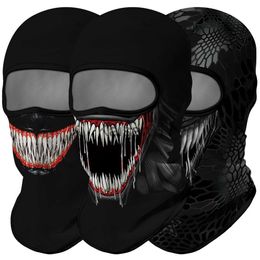 Cycling Caps Masks Balaclava Venom Neck Gaiter Mask Bandana Tactical Army Headband Motorcycle Face Shield Pasamontanas Headgear Shemagh Kominiarka x0904