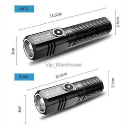 Torches Outdoor Multifunction Practical Strong Light Fashion Chargeable Flashlight Household Mini Simple Portable Aluminium Alloy Durable HKD230904