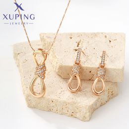 Charm Bracelets Xuping Jewelry Fashion Earring and Necklace Jewelry Set for Women Girl Party Gift X000661371 230901