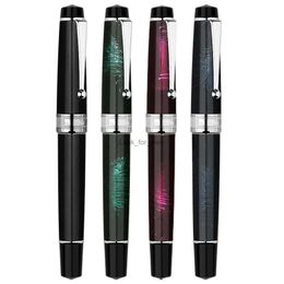 Fountain Pens New MAJOHN T5 Fountain Pen Metal Paint Piston Fountain Pen Bright nib Extra Fine Calligraphy Practice Students office gift pen HKD230904