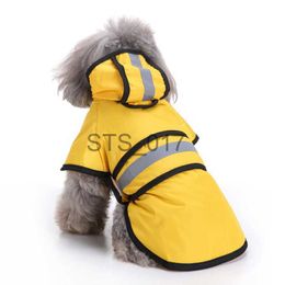 Dog Apparel Pet Small Dog Raincoat Reflective Waterproof Clothes Hooded Jumpsuit Rainwear for Small Medium Large Dogs x0904