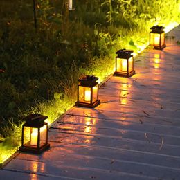 Other Event Party Supplies Solar Lantern Lawn Camping Decoration Landscape Courtyard Decor Garden Light Europeanstyle LED Atmosphere Candle 230901