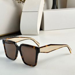 Brand Sunglasses with P home logo Black rectangular frame and thick rims Acetate material UV400 lens Product code SPR24Z With original box