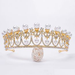 Hair Jewellery 2021 New Vintage Baroque Bridal Tiaras Accessories Prom Headwear Stunning Sheer Crystals And Crowns 1925 Drop Delivery H Dhhqs