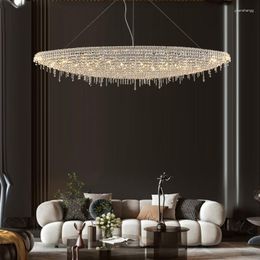 Chandeliers Factory Wholesale Post-modern K9 Luxury Crystal Wedding Chandelier Island Kitchen Dining Table Hanging Lights