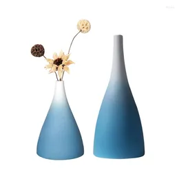 Vases Vase Creative Blue And White Home Living Room Table TV Cabinet Decorative Ceramic Flower Decoration