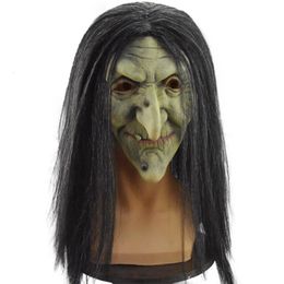 Party Masks Old Man Horror Mask Halloween Carnival Full Head Latex Adult 3D Simulation Witch Cosplay Scary Props 230904