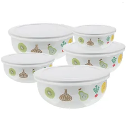 Dinnerware Sets Salad Containers Enamel Preservation Bowl Deepen Bowls Noodle Soup Serving Enamelware Baby