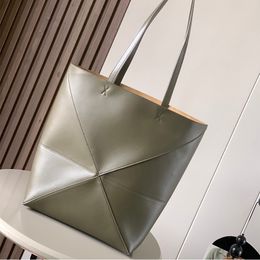 Fold tote bag shoulder bag basket bag crossbody designer bags bucket woman bags luxury handbag clutch totes travel shopping bag geometry square large capacity