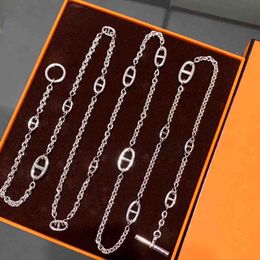 2023 Luxury quality charm sweater chain pendant necklace in 120cm have box stamp bag Accessory PS7588B