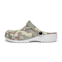 diy shoes slippers mens womens Custom Pattern Light green camouflage outdoor trainers sneakers 78894 36-45