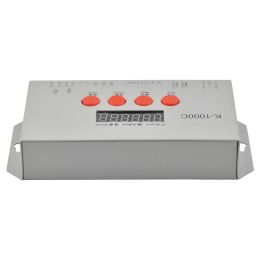 K-1000C T-1000S Updated Programme LED controller K1000C WS2812B WS2811 APA102 T1000S WS2813 2048 Pixels Controller DC5-24V 11 LL