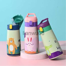 Cups Dishes Utensils 350ml500ml Kids Thermos Mug Double Stainless Steel Water Bottle Thermal Cartoon Vacuum Flask Water Bottle Tumbler for Children x0904