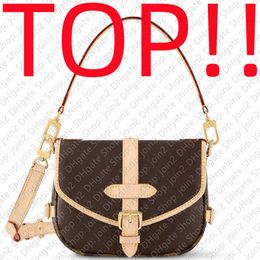 Bags Top. M46740 Saumur Bb Designer Canvas Handbag Purse Hobo Satchel Clutch Crossbody Tote Handle Flap Mini Pochette