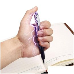 Fun Toys Pen Shocking Electric Shock Toy Pens With Box Packaging April Fools Day Exotic Ballpoint Gift Joke Prank Trick Drop Delivery Dhgj3