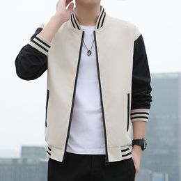 Men's Jackets Spring and autumn fashion men's loose-fitting long-sleeved cardigan jacket 230901