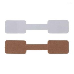 Jewelry Pouches 4XBE 52Pcs Display Label Self-adhesive Short Dumbbell Ring Barbell Identification Sticker Size Tags