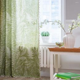 Curtain Leaf Print Curtains Elegant Room Fade Resistant Pattern Stylish Easy To Maintain For Home Dining