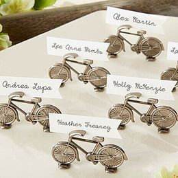 Other Event Party Supplies 30 Pieceslot Unique Wedding Gift of Bicycle Place Card Holders For and Favours guest name Po holders 230901