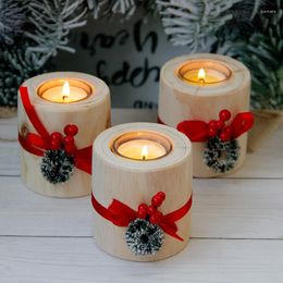 Candle Holders Wooden Holder Candlestick Rustic Wedding Decor Christmas Table Decoration Birthday Party Decorations