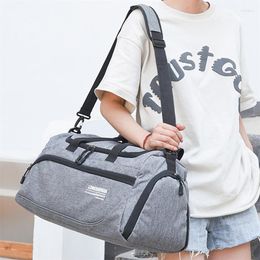 Duffel Bags Men Travel Sport Light Luggage Business Cylinder Handbag Women Gym Bag Crossbody Shoulder Pack