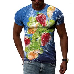 Men's T Shirts Creative Hip-hop Micro-landscape 3D Printing Summer T-shirt Street Trend Short-sleeved Sports Quick-drying O-neck Top
