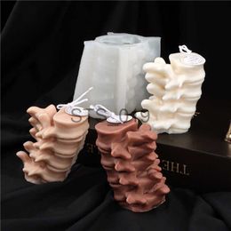 Other Health Beauty Items 3D Vertebrae Silicone Candle Moulds for DIY Handmade scented candle Plaster Ornaments Soap Making Moulds Desktop Decor Supplies x0904