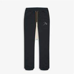 Autumn Winter USA Embroidery Logo Pencil Pants Trousers Casual Men Women Long String Joggers Sweatpants293N