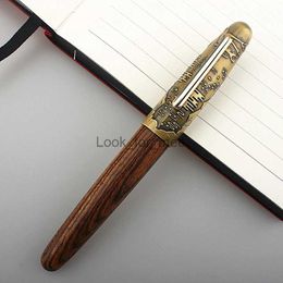 Fountain Pens JinHao 9056 Fountain Pen Wood Handmade EF F nibs school business Stationery Office Supplies Ink Pens gifts HKD230904