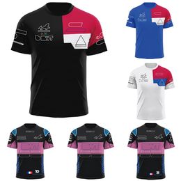 2023 Summer F1 Driver T-shirt Jersey New Formula 1 Team Racing Breathable Mens T-shirt Fashion Sports Brand T-shirt Short Sleeve Tee
