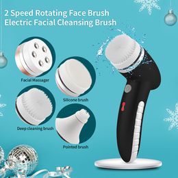 Cleaning Tools Accessories Face Cleaner Sikat 360 Degrees Sonic Rotation Switch Pori Strength In Electric 230904