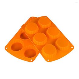 Baking Moulds Mini Tart Pan Silicone Peanut Butter Cup Quiche Mould Pie 6-Cavity Tartlet For