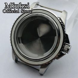 40mm silver sterile case sapphire glass fit ETA 2836 Miyota 8205 8215 821A Mingzhu DG2813 3804 Seagull 1612 movement314Z