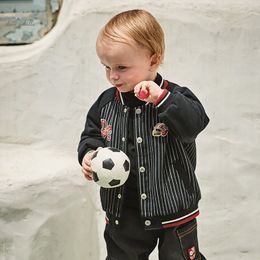 Jackets Dave Bella Children's Boy's 2023 Autumn Winter Fashion Casual Tops Overcoat Cool Baseball Uniform Outdoors Sports DB4236571 230904