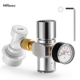 Tea Strainers Beer Keg Co2 Charger 060PSI Mini Regulator Portable Dispenser With Ball Lock Quick Disconnect For Home Brewing 230901