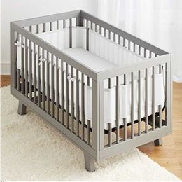 Bed Rails Anti-Bumper Breathable Baby Crib Bed Bumper Mesh Liner Cot Around Protector Soft and Durable 230901