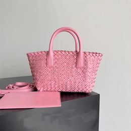 bottegass Bag Large Mummy Arco Woven Handbag Designer Capacity Leather Shoulder Bag Commuter 2023 Tote Colour Lattice Cross Beqk