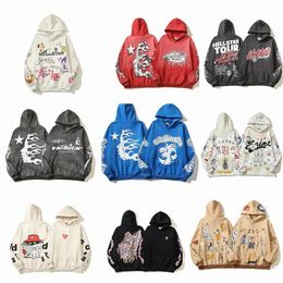 Mens Hellstar Hoodies Moletons High Street Fleece Com Capuz Harajuku Stranger Things Oversize Perder Moletons Soltos Shorts Hip Hop Hall V6xg #